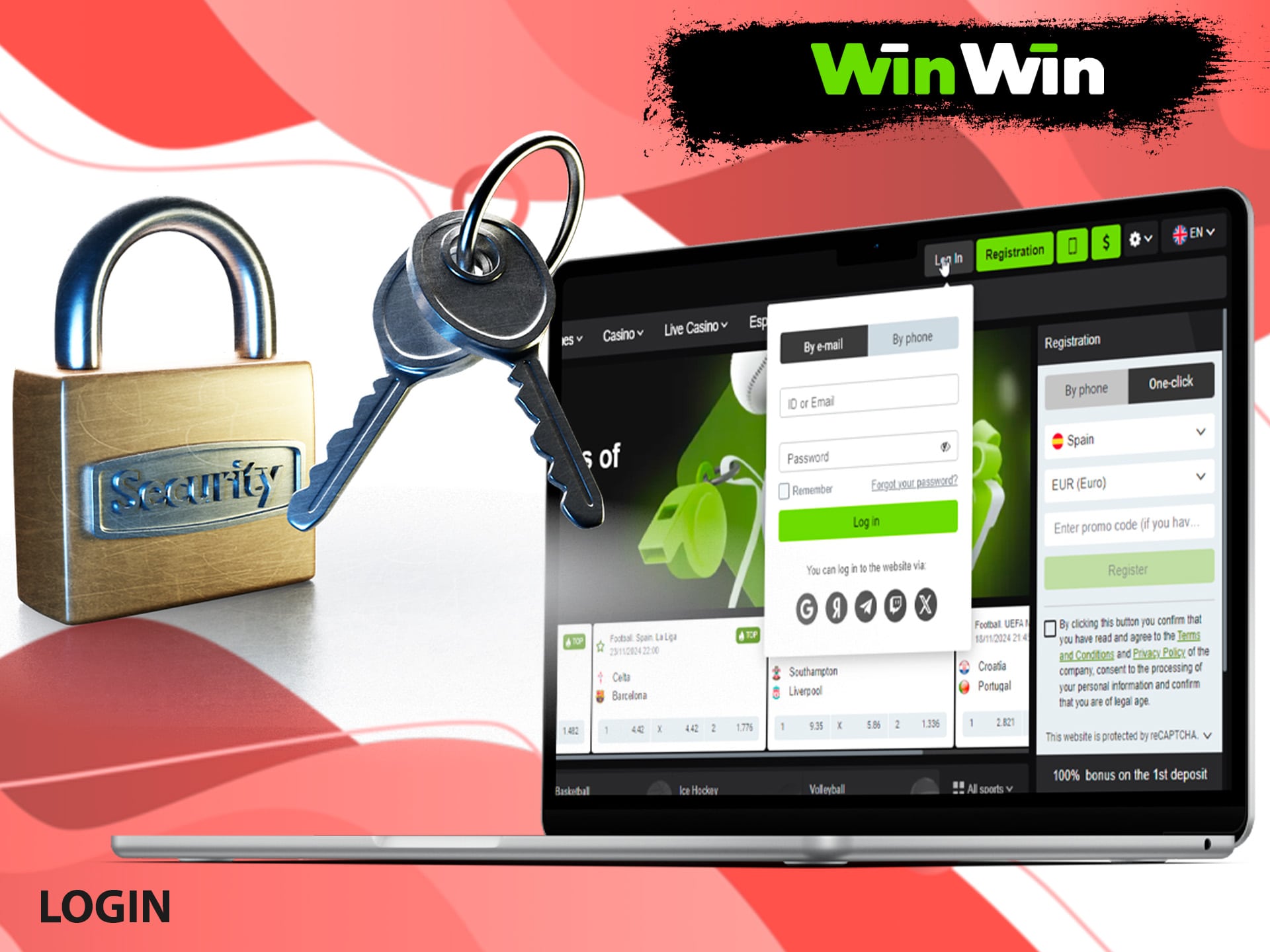 Perform Winwin login to get the opportunity to bet on the best games and sporting events