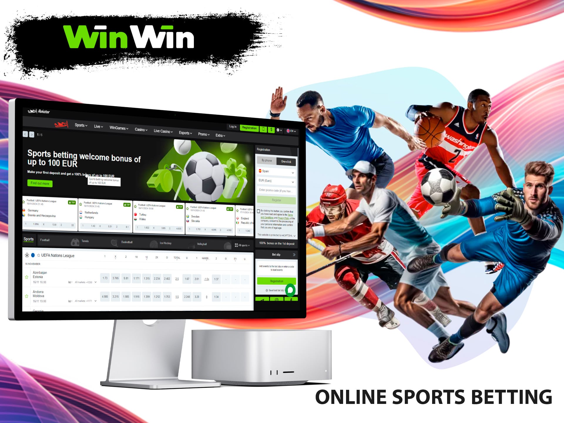 Winwin allows you to access the best sports betting and casino games