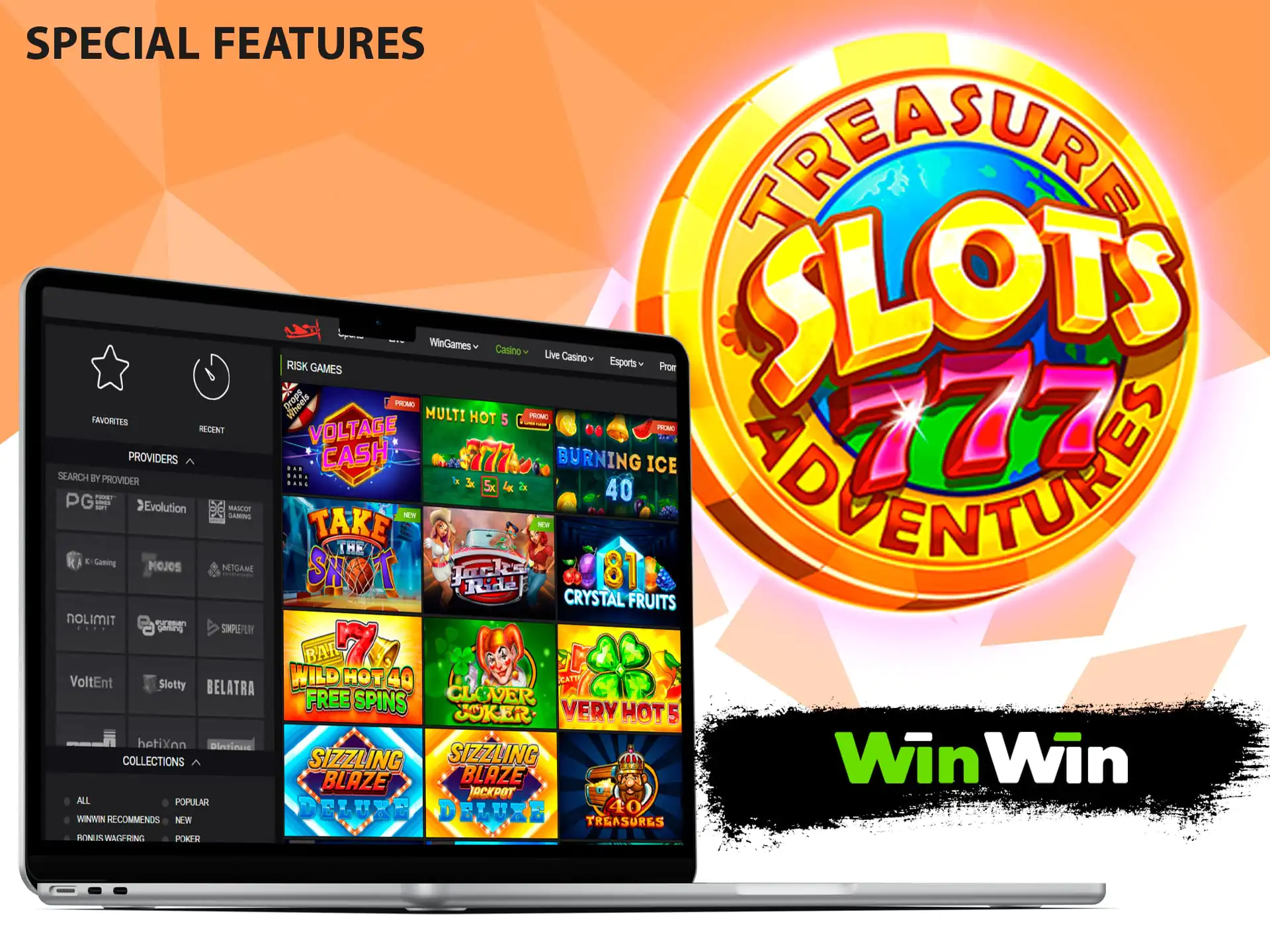 Almost every slot that Winwin has at Winwin has special paytable features